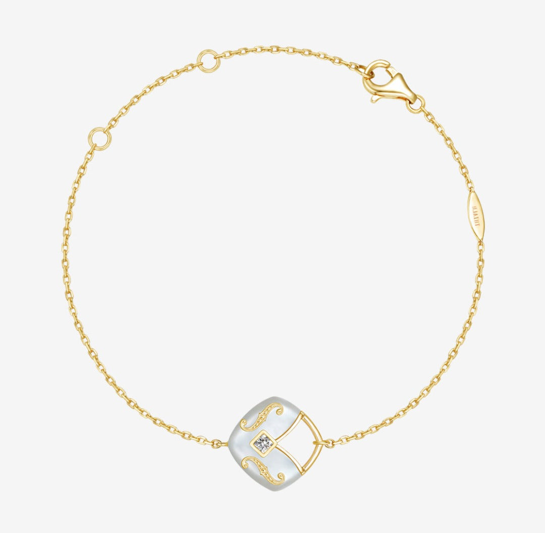 THIALH - CONCERTO - 18K Yellow Gold Mother of Pearl Bracelet