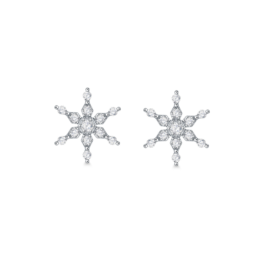 THIALH - Polar Paradise - Snowflake Earrings