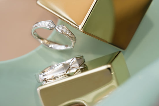 THIALH - 綺遇系列 - 白金鑽石結婚戒指