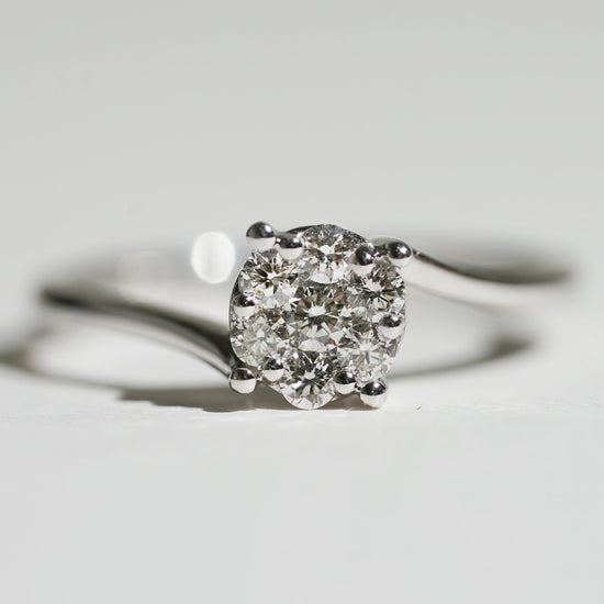 For Her Jewellery - 18K White Gold Diamond Ring
