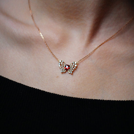 Spinel And Diamond Necklace (Accept Pre-order)
