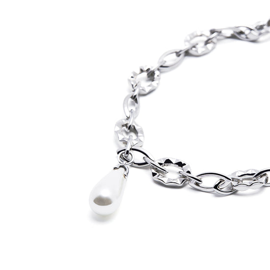 NM - Liquified Chain Pearl Necklace