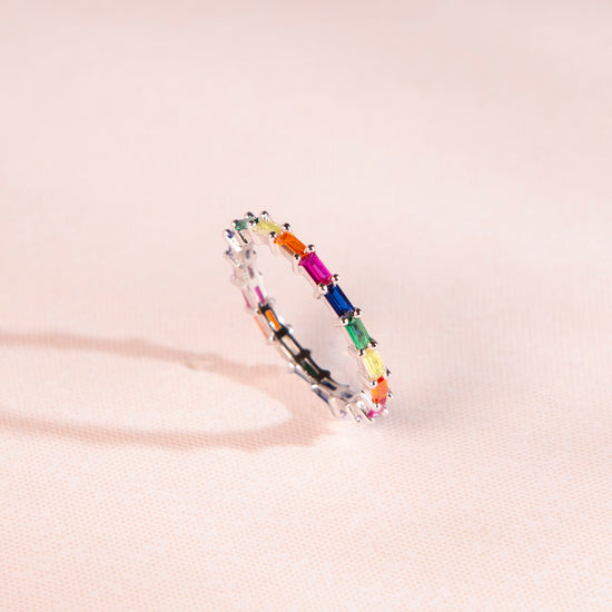 THIALH - Rainbow - White Ring