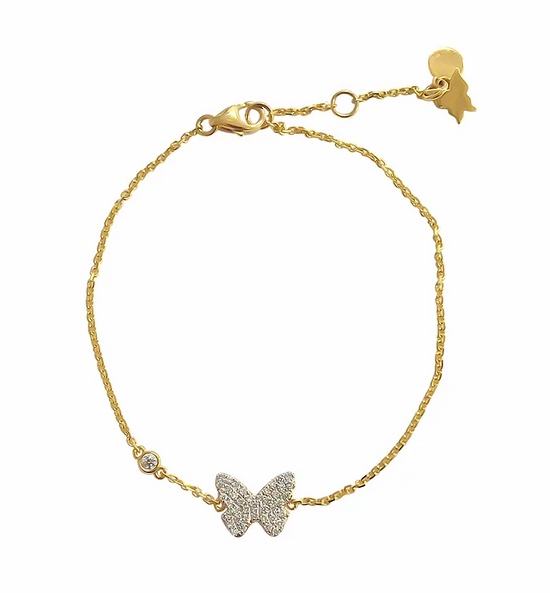 Pave Butterfly Bracelet