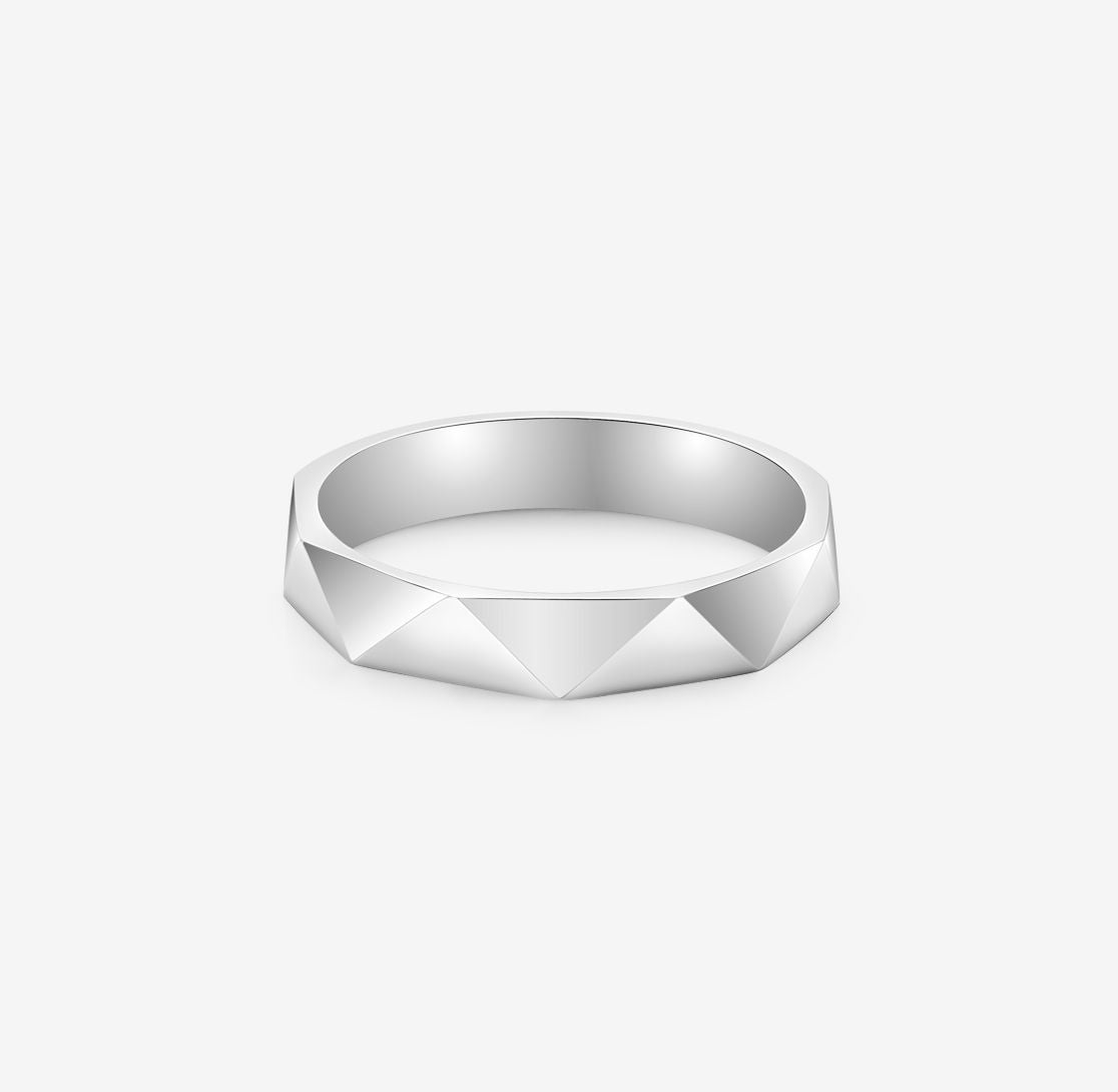 THIALH - 水晶教堂 - 白金結婚戒指