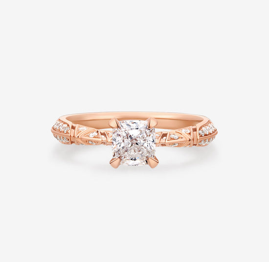 THIALH - ROMAnce • CRYSTAL CHAPEL - Cushion-Cut Diamond Engagement Ring (Customized Service)