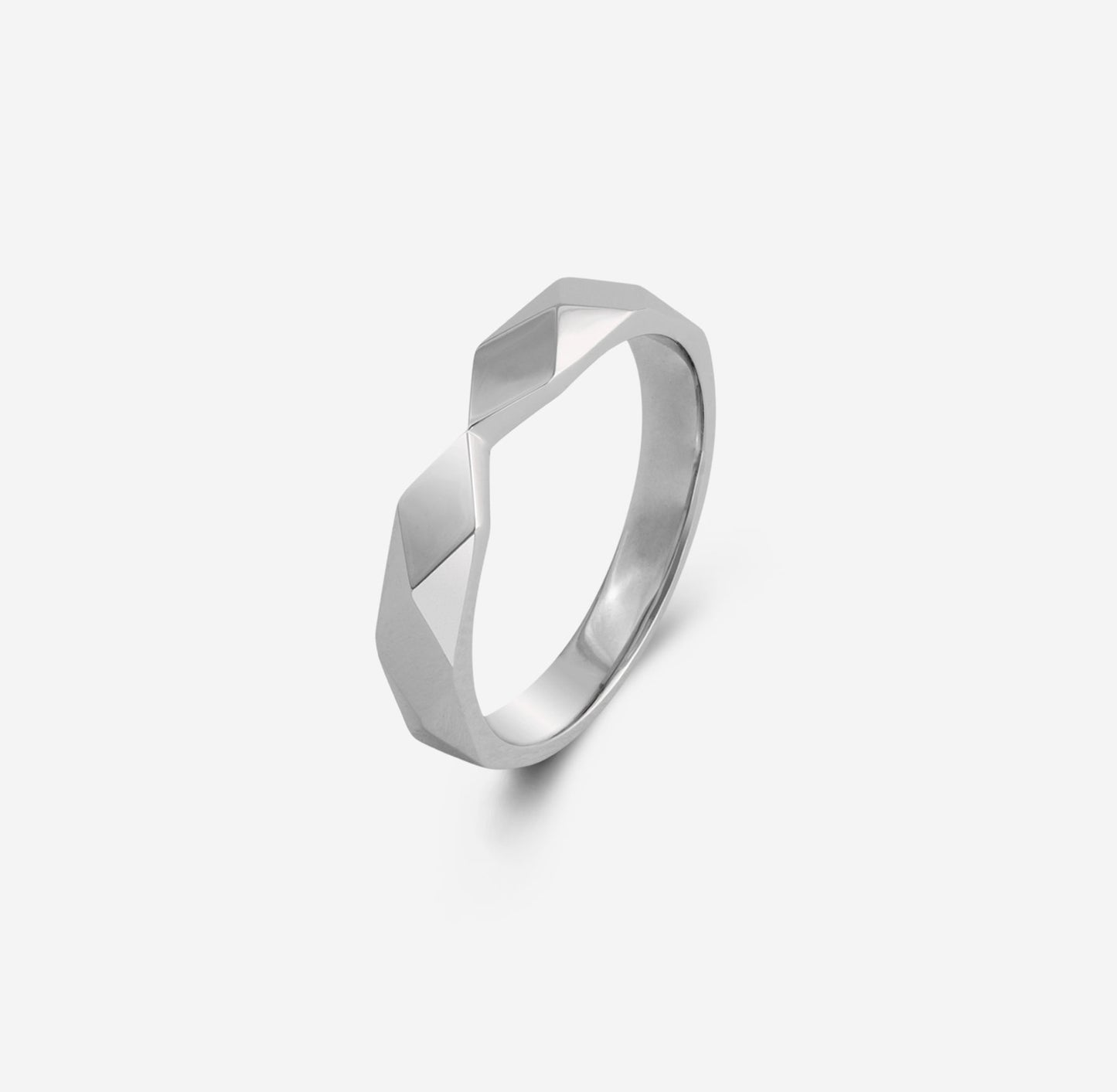 THIALH - ROMAnce • CRYSTAL CHAPEL - White Gold Wedding Ring