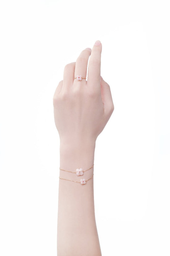 Load image into Gallery viewer, THIALH - Fontana di Trevi - Mini Pink Opal and Spinel Ring

