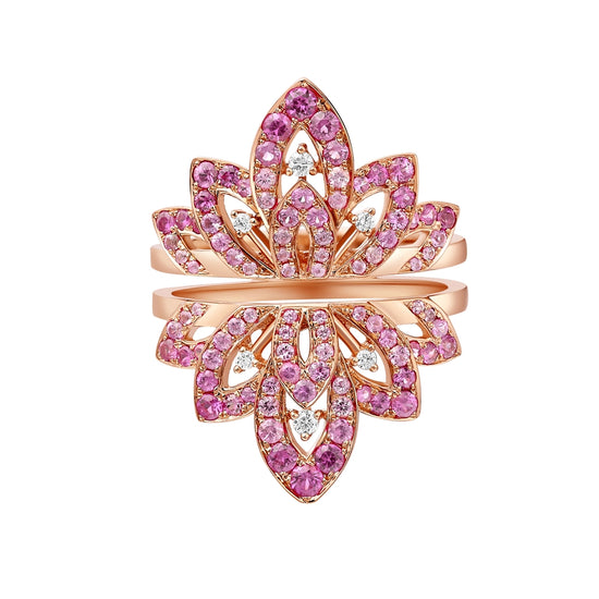 Load image into Gallery viewer, FANTASY GARDEN - FLOWER JACKET RING
