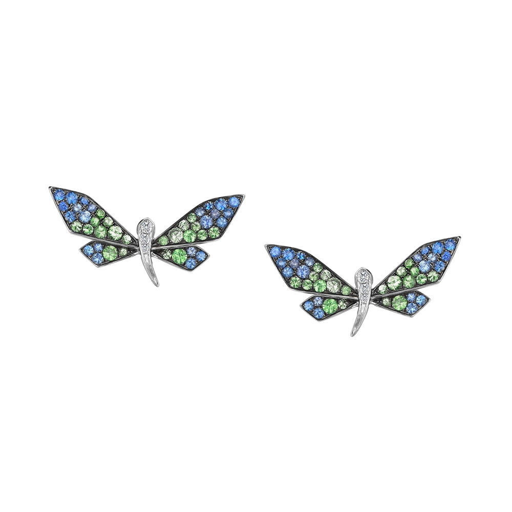 Load image into Gallery viewer, FANTASY GARDEN - DRAGONFLY GODDESS EARRINGS

