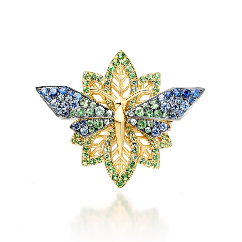 Load image into Gallery viewer, FANTASY GARDEN - DRAGONFLY GODDESS RING
