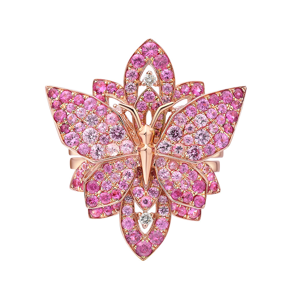 Load image into Gallery viewer, FANTASY GARDEN - MADAME BUTTERFLY RING
