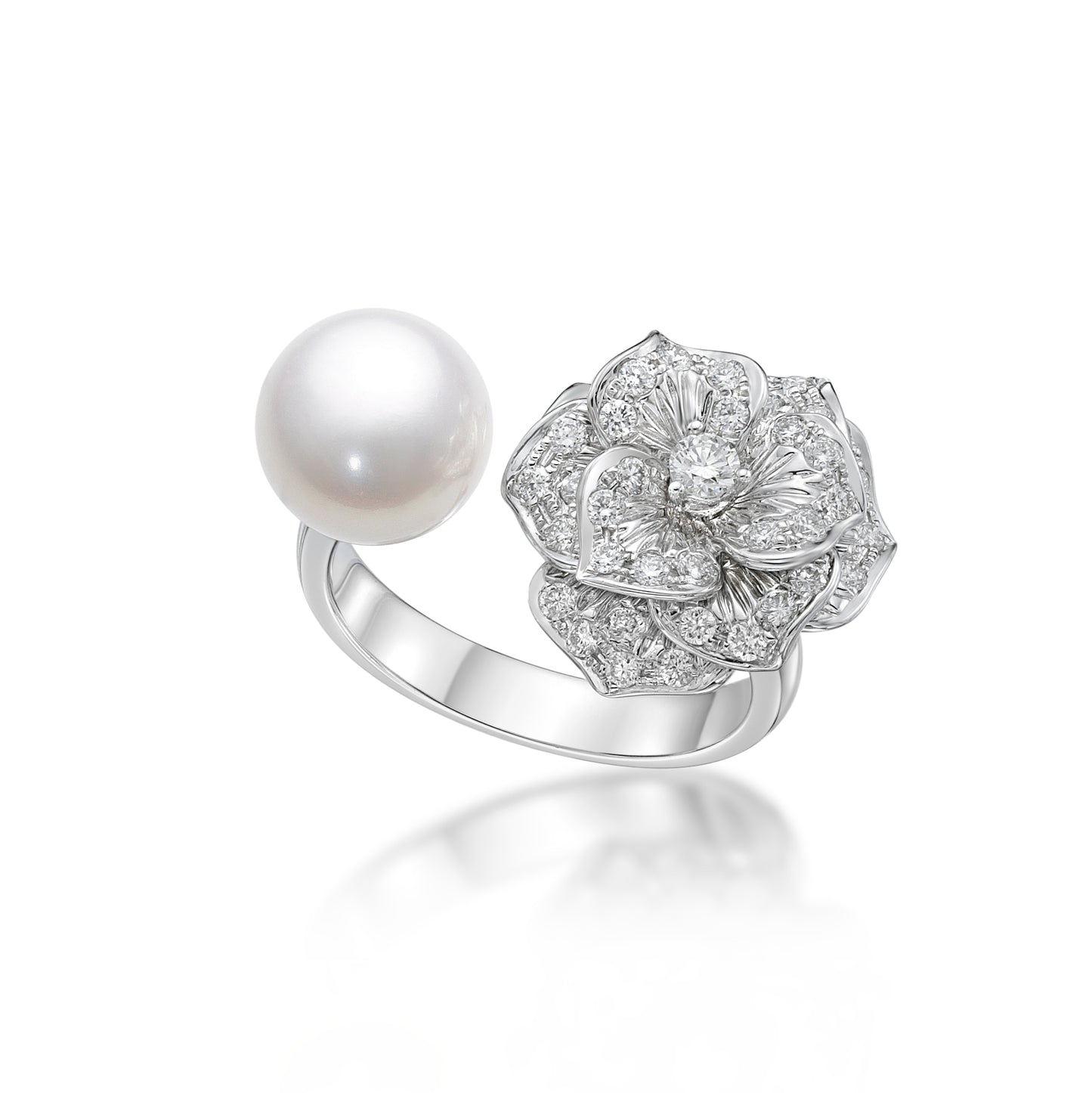 Pour La Vie - Pearl Diamond Ring